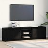 vidaXL Unități TV 2 pcs Negru 180 x 34 x 50 cm Lemn compozit