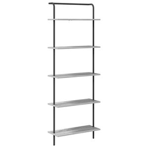 vidaXL Raft pentru cărți 5 niveluri 60 x 24 x 168 cm Lemn prelucrat