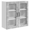 vidaXL Dulap de sticlă pentru perete LUCCA Gri Beton 80 x 31 x 80 cm
