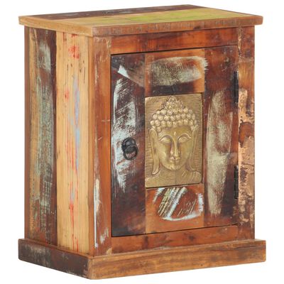vidaXL Noptieră cu fronturi Buddha, 40 x 30 x 50 cm, lemn reciclat