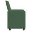 vidaXL Scaune de dining cu roți 2 pcs Gri verde 57 x 66 x 94 cm