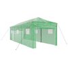 vidaXL Seră cu cadru pop-up cu acoperiș Verde 290 x 870 x 315 cm Fier