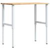 vidaXL Banc lucru 100x60x(71,5-98) cm lemn masiv stejar