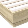 vidaXL Cadru de pat, stejar sonoma, 140x190 cm, lemn prelucrat