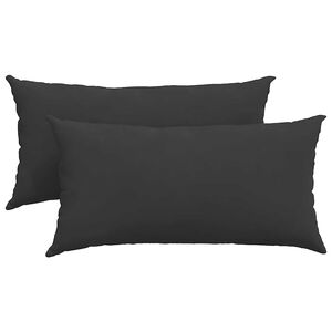 vidaXL Perne pentru canapea 2 pcs Negru 80 x 40 cm țesătură