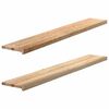 vidaXL Pervaz 2 buc lemn masiv de stejar netratat 160x25x2 cm