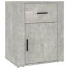 vidaXL Noptieră, gri beton, 50x36x60 cm, lemn prelucrat