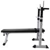 vidaXL Bancă fitness cu rastel greutăți, set haltere/gantere, 120 kg