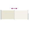vidaXL Copertină laterală retractabilă de terasă, crem, 100 x 300 cm