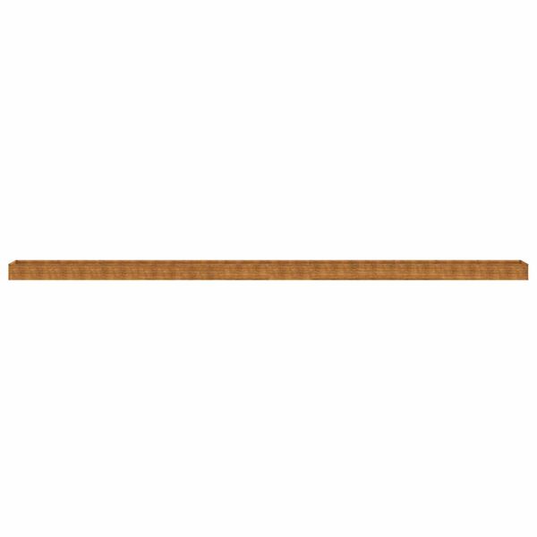 vidaXL Strat &icirc;nălțat de grădină, 1152x50x36 cm, oțel corten