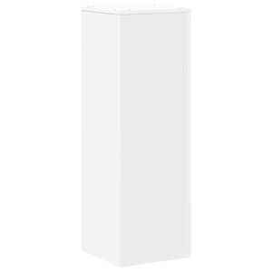 vidaXL Suport de plante, alb, 33x33x100 cm, lemn prelucrat