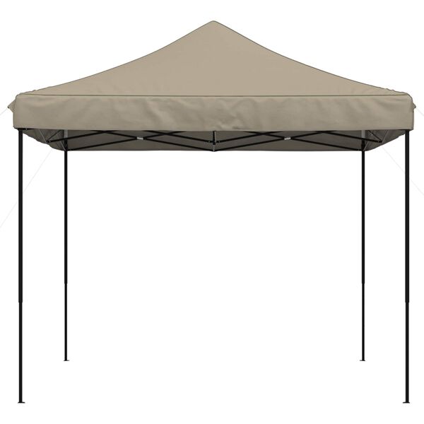 vidaXL Cort de petrecere pliabil Pop-Up, taupe, 292x292x315 cm