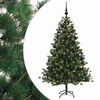 vidaXL Brad de Crăciun artificial cu glob 210 cm 300 LED-uri Alb cald
