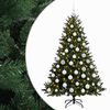 vidaXL Brad de Crăciun artificial cu glob 180 cm 300 LED-uri Alb cald