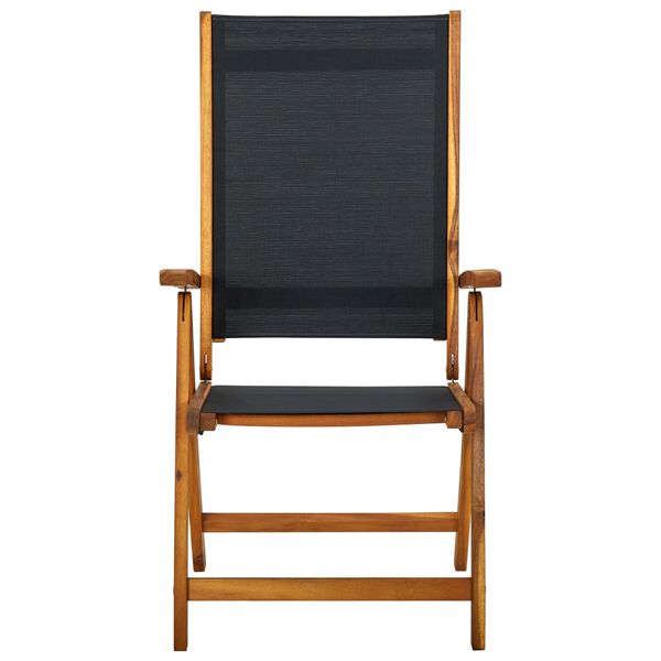 vidaXL Set mobilier de grădină, 5 piese, lemn masiv acacia/textilenă