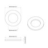 vidaXL Washer cu arc 12 pcs Alb 13 x 1 mm Fier