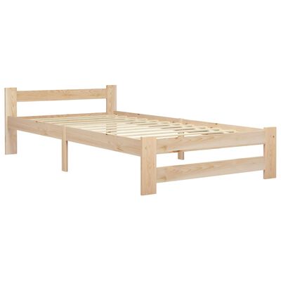 vidaXL Cadru de pat, 90 x 200 cm, lemn masiv de pin