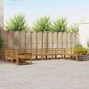 vidaXL Set de canapele de exterior 10 pcs natural Lemn Solid de Acacia