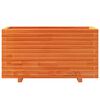vidaXL Jardinieră grădină, maro ceruit, 90x40x49,5 cm, lemn masiv pin
