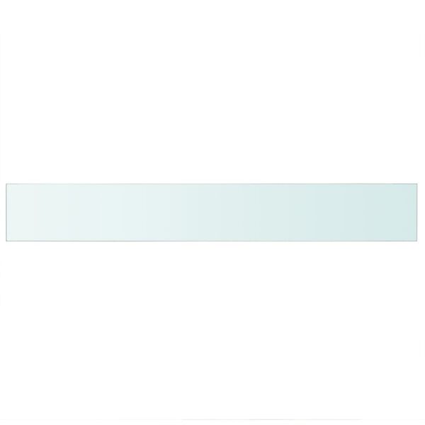 vidaXL Rafturi, 2 buc., 90 x 12 cm, panouri sticlă transparentă