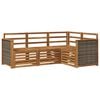 vidaXL Seturi de canapele 4 pcs Lemn Solid de Acacia