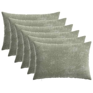 vidaXL Husă pentru pernă 6 buc. HEERLEN Verde 30 x 50 cm