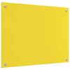 vidaXL Spate de bucătărie 2 pcs Galben 80 x 60 cm sticlă securizată
