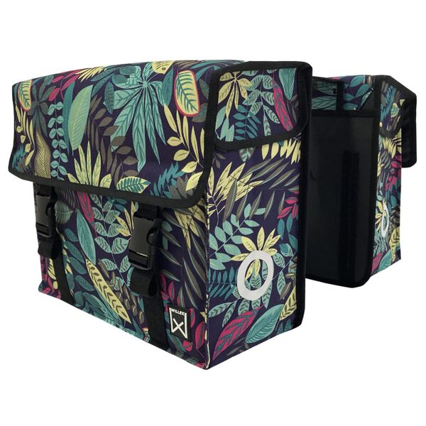 Willex Geantă dublă de bicicletă City Forest 34 L verde