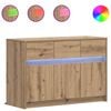 vidaXL Cabinet TV 91 x 34 x 61 cm Stejar Artizanal Lemn prelucrat
