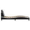 vidaXL Cadru de pat, Viana, fără saltea, alb/negru, 80x200 cm, piele ecologică