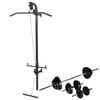vidaXL Turn de forță montat pe perete cu set haltere & gantere 30,5 kg
