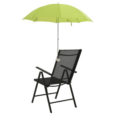 vidaXL Umbrele pentru scaun de camping, 2 buc., verde, 105 cm