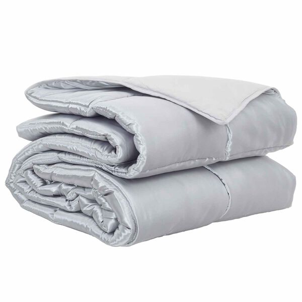 vidaXL Duvet complet pe tot parcursul anului Argintiu 220 x 260 cm