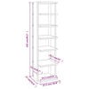 vidaXL Suport pantofi, stejar sonoma, 27,5x27x102 cm, lemn prelucrat