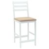 vidaXL Scaune de dining 2 pcs Alb 40 x 47,5 x 99,5 cm
