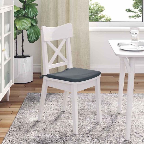 vidaXL Perne de Șezut 4 pcs Gri închis 40 x 40 x 3 cm Catifea