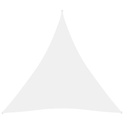 vidaXL Parasolar, alb, 4,5x4,5x4,5 m, țesătură oxford, triunghiular