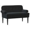 vidaXL Canapea cu capitonaj butonat Negru 120 x 66 x 78 cm Catifea