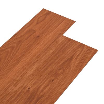 vidaXL Plăci de pardoseală autoadezive, lemn maro, 5,02 m², 2 mm PVC