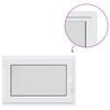 vidaXL Fereastră de subsol culoare internă albă RISOR 50 x 55 cm