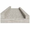 vidaXL Rafturi de perete, 2 buc., gri beton, 60x9x3 cm