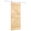 vidaXL Ușă glisantă 85 x 210 cm Lemn de Pin Solid (Nefinisat)