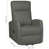 vidaXL Fotoliu cu ridicare, gri, piele ecologică