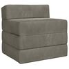 vidaXL Canapea Pat Pliabilă Gri deschis 200 x 70 x 15 cm Catifea