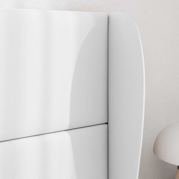 vidaXL Ureche pentru Tăblie Alb 80 x 23 x 6 cm PVC