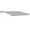 vidaXL Cortina Retractabilă Manual Gri deschis 350 x 250 cm