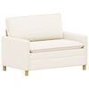 vidaXL Canapea Crem 126 x 81 x 87,5 cm Țesătură
