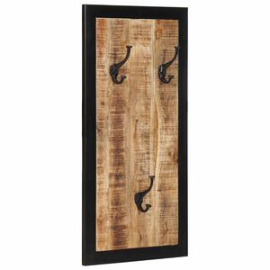 vidaXL Cuier pentru haine, 40x2x80 cm, lemn masiv de mango brut
