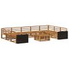 vidaXL Set de canapele de exterior 10 buc. natural