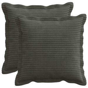 vidaXL Husă pentru pernă 2 buc. HOUTEN Antracit 30 x 30 cm cord